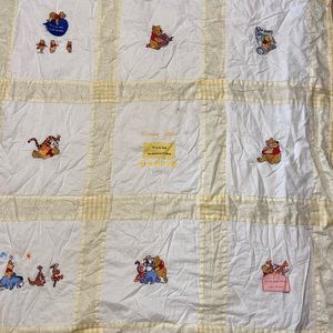 Vintage Pooh baby quilt